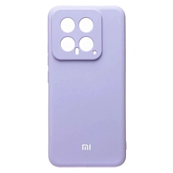 Клип-кейс (накладка) Silicone cover закрытый для Xiaomi 14 силикон, лавандовый