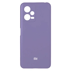 Клип-кейс (накладка) Silicone cover закрытый для Xiaomi Redmi Note 12 5G / Poco X5 5G силикон, лавандовый