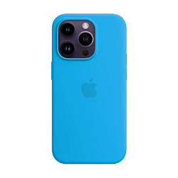 Клип-кейс (накладка) Silicone Case для Apple iPhone 14 Pro Max силикон, голубой