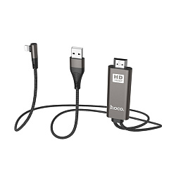 Кабель Hoco UA14 HDMI - Lightning 2 м, чёрный