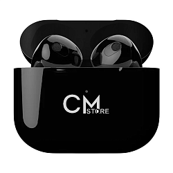 Беспроводные наушники Apple AirPods 3 with MagSafe "логотип CMstore" чёрный (полная покраска) (MME73)