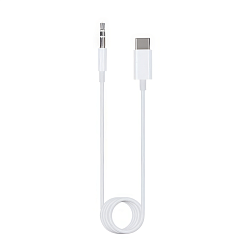 Аудиокабель JH-CM21 (Type-C to 3.5mm mini jack) 1 м, белый
