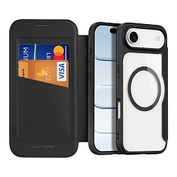 Чехол-книжка Dux Ducis Skin X Pro для Apple iPhone Air полиуретан, термополиуретан, чёрный