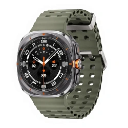 Ремешок Marine для Samsung Galaxy Watch Ultra силикон зелёный