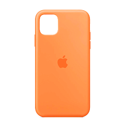 Клип-кейс (накладка) Silicone Case закрытый для Apple iPhone 11 силикон, персиковый