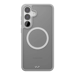 Клип-кейс (накладка) VLP Moon Case Magsafe для Samsung Galaxy S25 FE поликарбонат, термополиуретан, серый