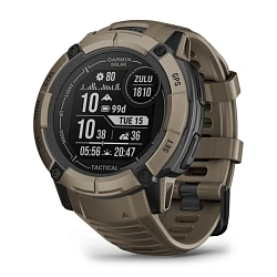 Умные часы Garmin Instinct 2x Solar Tactical коричневый (коричневый ремешок)