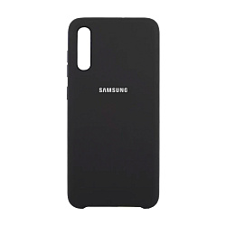 Клип-кейс (накладка) Silicone cover для Samsung Galaxy A70 силикон, чёрный