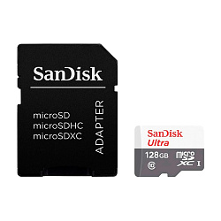 Карта памяти SanDisk Ultra, 128 ГБ