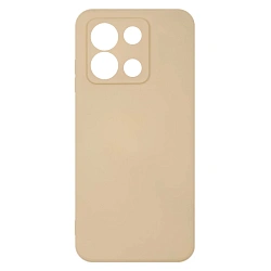 Клип-кейс (накладка) Silicone cover закрытый для Xiaomi Poco X6 Pro 5G силикон, пудровый