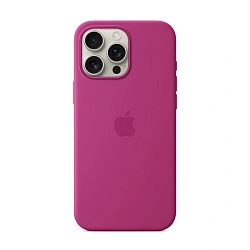 Клип-кейс (накладка) Apple Silicone Case MagSafe для Apple iPhone 16 Pro Max силикон, Fuchsia