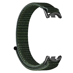Ремешок Doossy для Xiaomi Smart Band 8 / 9 / 10 нейлон тёмно-зелёный