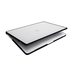 Чехол UNIQ Venture для Apple MacBook Air 13" (2022 - 2025) пластик, прозрачный с серой рамкой