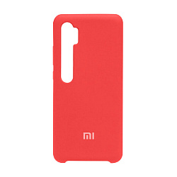 Клип-кейс (накладка) Silicone cover для Xiaomi Mi Note 10 Lite силикон, красный