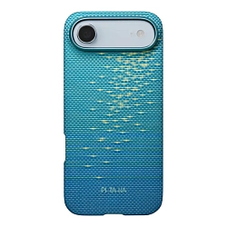 Клип-кейс (накладка) Pitaka Ultra-Slim Case для Apple iPhone Air кевлар (арамид), синий (KI1704AG)