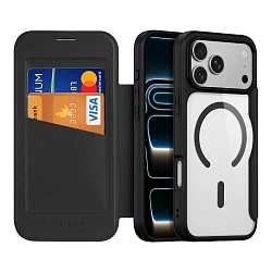 Чехол-книжка Dux Ducis Skin X Pro для Apple iPhone 17 Pro полиуретан, термополиуретан, чёрный