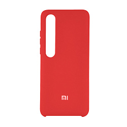 Клип-кейс (накладка) Silicone cover для Xiaomi Mi 10 / Mi 10 Pro силикон, красный