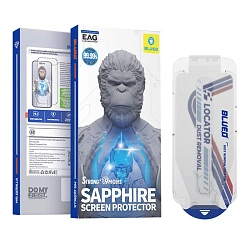 Защитное стекло BlueO Sapphire 2.5D для Apple iPhone 17 Pro Max, черная рамка