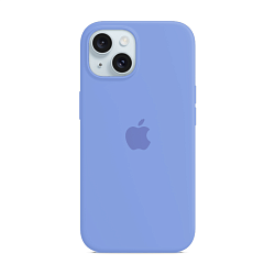 Клип-кейс (накладка) Silicone Case для Apple iPhone 15 силикон, лиловый