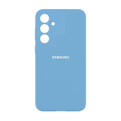 Клип-кейс (накладка) Silicone cover закрытый для Samsung Galaxy A16 силикон, голубой