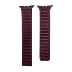 Магнитный браслет Wowen Link для Apple Watch 44 / 45 / 46 / 49mm текстиль бордовый