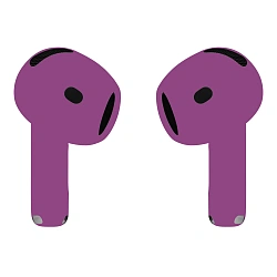 Беспроводные наушники Apple AirPods 4 (ANC) "сигнальный фиолетовый" матовый (полная покраска)