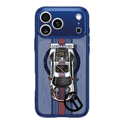 Клип-кейс (накладка) Spigen c11 Ultra Hybrid MagSafe для Apple iPhone 17 Pro Max полиуретан, поликарбонат, тёмно-синий "LeMans"