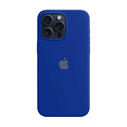 Клип-кейс (накладка) для Apple iPhone 15 Pro Max силикон, синий