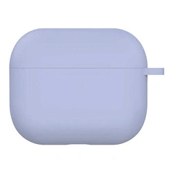 Кобура Silicon Protection Case для Apple AirPods Pro 3 силикон, серо-лавандовый