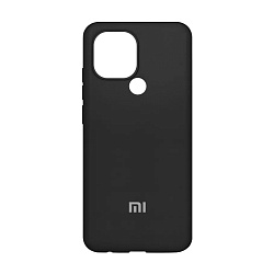 Клип-кейс (накладка) Silicone cover закрытый для Xiaomi Redmi A1+ / A2+ / Poco C50 / C51 силикон, чёрный