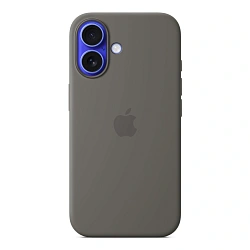 Клип-кейс (накладка) Apple Silicone Case MagSafe для Apple iPhone 16 силикон, Stone Gray