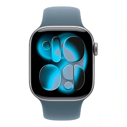 Умные часы Apple Watch Series 11 42mm GPS Space Gray Aluminum Case Anchor Blue Sport Band