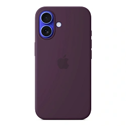 Клип-кейс (накладка) Apple Silicone Case MagSafe для Apple iPhone 16 силикон, Plum