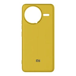 Клип-кейс (накладка) Silicone cover закрытый для Xiaomi Poco F7 Ultra силикон, жёлтый