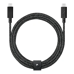 Дата-кабель Native Union Belt Cable Pro 240W Type-C to Type-C 2.4 м, "космос"