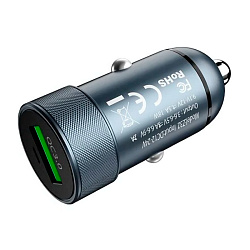 Автомобильное зарядное устройство Hoco Z32 18 Вт, серый