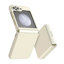 Клип-кейс (накладка) Araree Aero Flex для Samsung Galaxy Z Flip 6 / 7 FE полиуретан, поликарбонат, кремовый