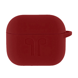 Кобура Protective Case (c карабином) для Apple AirPods 3 силикон, бордовый