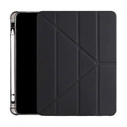 Чехол-книжка c отделением под стилус Smart Case для Apple iPad 10.9 (2022) / Apple iPad 11 (2025) силикон, чёрный