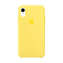 Клип-кейс (накладка) Apple Silicone Case для Apple iPhone Xr силикон, Yellow