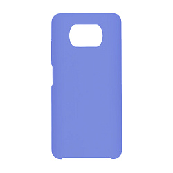 Клип-кейс (накладка) Silicone cover (без лого) для Xiaomi Poco X3 NFC / Poco X3 Pro силикон, васильковый