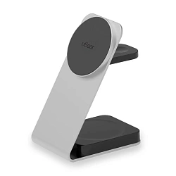Беспроводное зарядное устройство uBear Level Pro 3 in 1 25 Вт серебристый