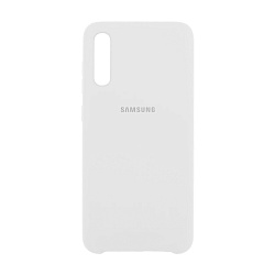 Клип-кейс (накладка) Silicone cover для Samsung Galaxy A70 силикон, белый