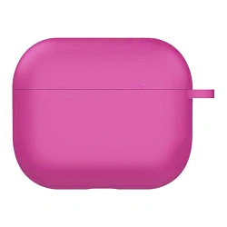 Кобура Silicon Protection Case для Apple AirPods Pro 3 силикон, ярко-розовый