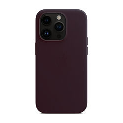 Клип-кейс (накладка) Leather Case MagSafe для Apple iPhone 14 Pro кожа, фиолетовый