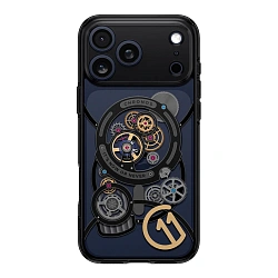 Клип-кейс (накладка) Spigen c11 Ultra Hybrid MagSafe для Apple iPhone 17 Pro Max полиуретан, поликарбонат, чёрный "Chronos"