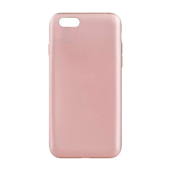 Клип-кейс (накладка) J-Case для Apple iPhone 6 / 6s силикон, "розовое золото"