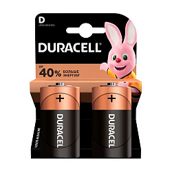 Батарейка Duracell Basic D LR20-2BL, 2шт