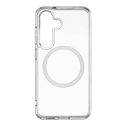 Клип-кейс (накладка) uBear Real Mag Case для Samsung Galaxy S25 поликарбонат, прозрачный