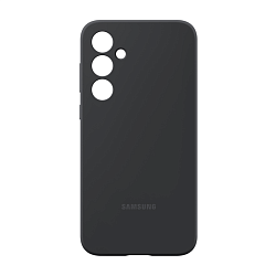 Клип-кейс (накладка) Samsung Silicone Case для Samsung Galaxy A35 силикон, поликарбонат, чёрный